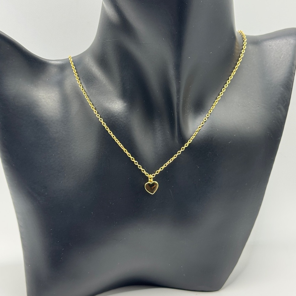 NWT COACH Gold Heart Reversible Charm Necklace - Picture 11 of 15
